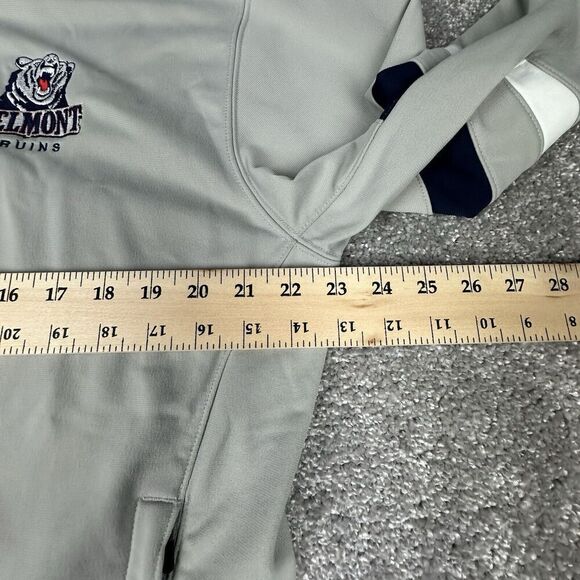 Nike Belmont Bruins Full Zip Sweatshirt Warm Up Jacket #11 Mens Medium Gray - Picture 2 of 8